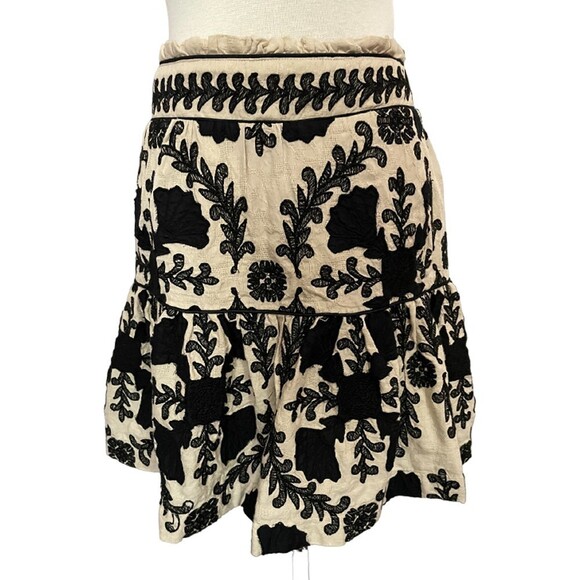 Anthropologie Dresses & Skirts - ANTHROPOLOGIE Tiered Embroidered Skirt Size S